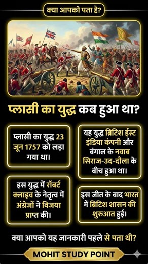 प्लासी का युद्ध: वो लड़ाई जिसने भारत का इतिहास बदल दिया! ⚔️📜