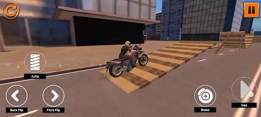 Exciting Motorcycle Stunt Performance in Urban Setting