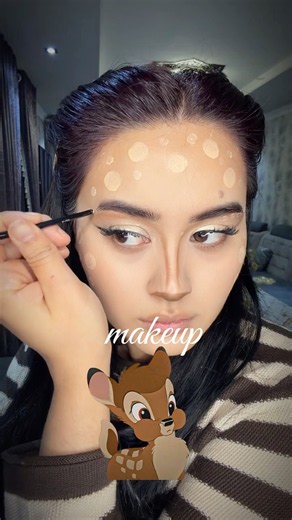 Deer makeup tutorial…🦌 #makeup #cosmetics #makeuptutorial #reels #beauty