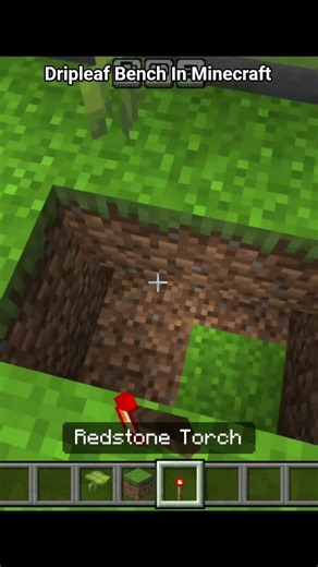 Dripleaf Bench In Minecraft #shorts #ytshorts #minecraft #trending