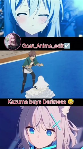 Kazuma buys Darkness 😅 l konosuba 3 l #anime #viral #konosuba #shorts #trending #projectisekai