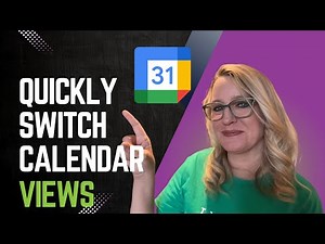 Quickly switch views in Google Calendar #GoogleWorkspace