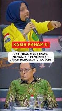 HARUSKAH MAHASISWA MENGAJARI PEMERINTAH UNTUK MENGURANGI KORUPSI