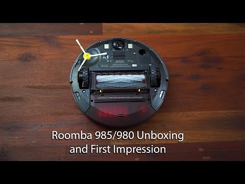 iRobot Roomba 985/980 Vacuum Unboxing and First Use Impression + Interaction w/Cats