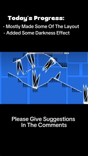 Day 1 Of Making A Geometry Dash Level #geometrydash #geometry #level #leveleditor