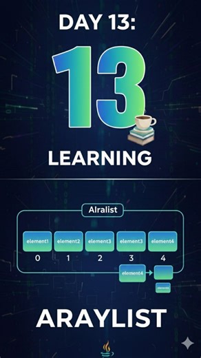 Shripad Katta on Instagram: "Most people use ArrayList every day… but almost nobody understands what happens when it grows. This is one of the most common Java interview traps. In this Reel, I explain ArrayList Internal Working (Resizing + Capacity) in simple terms: how ArrayList uses an internal array what happens when capacity is full why resizing causes a hidden performance cost and how to avoid it by setting the initial capacity If you’re preparing for Java interviews, backend roles, or DSA 