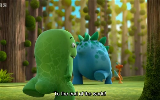 BBC幼儿英语动画 Dinopaws 好奇小恐龙 3只小恐龙去探险