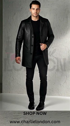 Men’s Leather Jackets 2026 🧥 Real Leather Jacket for Men | Long Leather Coat Style #classicmenswear