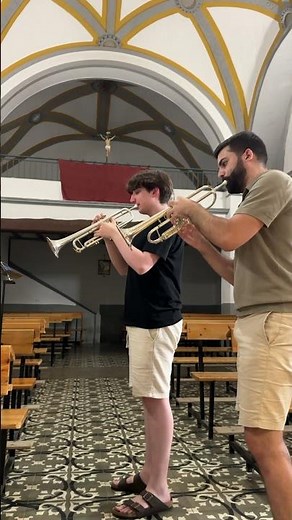 Some Berlioz with my student Gwilym Thorp💪🏻