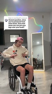 CAN I PUT MY LEG OVER MY HEAD! #paralyzed #spinalcordinjury #buddyboy805 #pray4jared #sci #dirtbike #motocross #cra | BuddyBoy