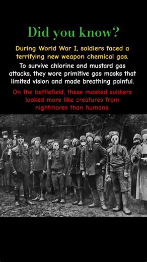 WW1 Gas Masks That Turned Soldiers Into Nightmares | Dark History Shorts #shorts