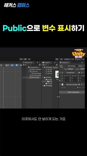 [Unity] 유니티 Public으로 변수 표시하기! (Unity Public)