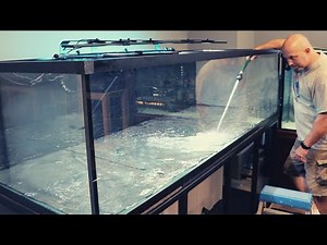 Huge Aquarium Ready For Fish!! Custom Aquarium Set Up And Start Up!