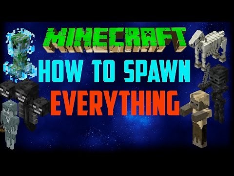 How To Spawn Everything In Minecraft No Commands Xbox Ps4 PE PC TU62 Spawn Egg