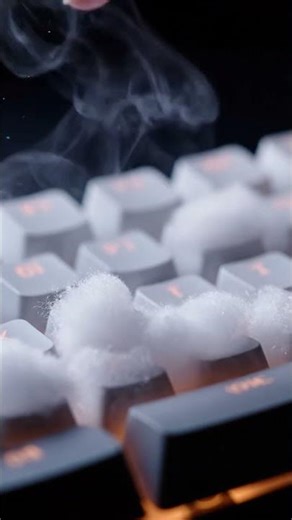 Typing on Cloud Keyboard ASMR ☁️⌨️ #asmr #satisfying #oddlysatisfying