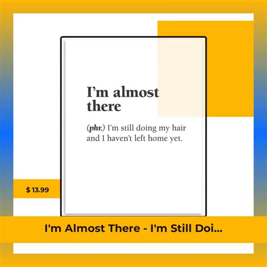 ✨ This art print totally gets the aesthetic struggle! ✨ Introducing I'm Almost There - I'm Still Doing My Hair – the perfect blend of humor and style for your bathroom or bedroom! 🛁🖼️ This minimalist 11x14 unframed art print radiates personality with its chic black and white typography, becoming an instant conversation starter. Elevate your decor while keeping the vibes light and fun! 🌼😄 Transform those daily routines into moments of joy with a dash of wit! Grab yours now for just $13.99 and