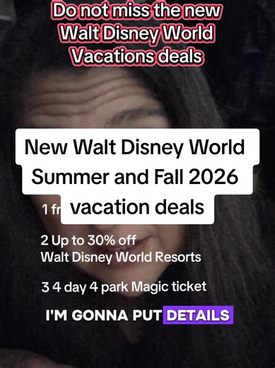 🍽 Book a 4-night/4-day package with a Disney Resort hotel and park tickets with the Park Hopper option and get a FREE dining plan for the whole family. Must book by April 30. • Value or Moderate Resorts include the Quick-Service Dining Plan • Deluxe or Deluxe Villa Resorts include the Disney Dining Plan Available for most stays: June 28 – Oct 3, 2026 Oct 19 – Oct 31, 2026 Dec 6 – Dec 21, 2026 🏨 Save up to 30% on Disney Resort Rooms (Book by Oct 3, 2026). Stay 5 nights or more and save up to 30