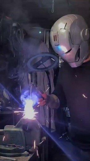 Iron man WELDING helmet full video on the channel