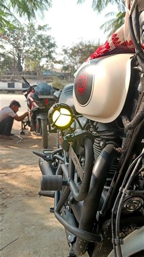 fog light install on hunter 350 #modificition #modified #royalenfield #mkrider46