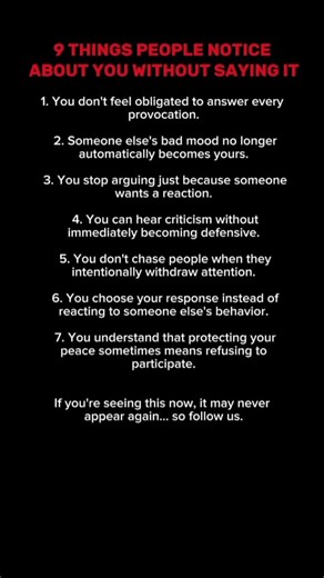 7 Things People Notice About You Without Saying It | Quiet Signs of Emotional Strength