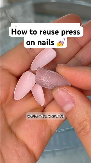 How to reuse press on nails 💅