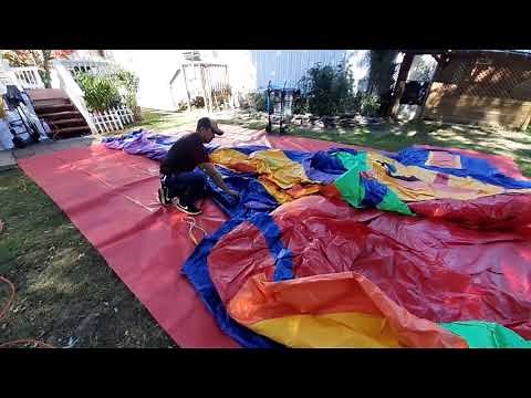 como instalar un juego inflable.