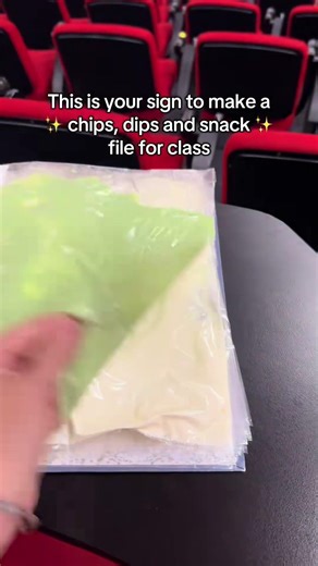 Level up your uni game with a snack file 🗂️🔥🤌