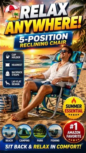 Don't Buy a Beach Chair Until You See This! Canpsky 5-Position Review