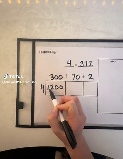 Multiplication Strategy: Box Method for 4th Graders