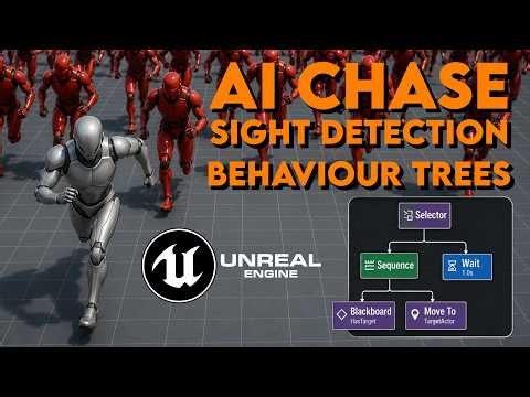UE5 AI Sight Detection & Chasing With Behaviour Trees!
