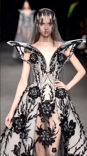Velvet Eclipse Luxury Wedding Dresses 2026 ✨ Dark Romantic 3D Floral Bridal Runway