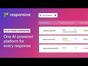 Answer RFPs, RFIs, and DDQs Faster with a Trusted, Scalable AI-powered Platform