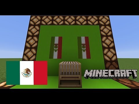 How to make the Mexican flag in Minecraft!