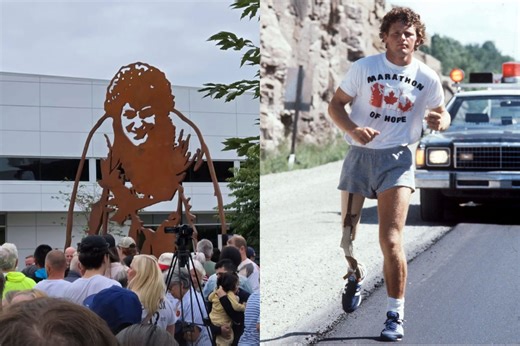 Port Coquitlam unveils Terry Fox sculptures “Gateway of Giants” | Urbanized