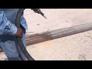 “Steel Bars Sandblasting: Step-by-Step Demo & Results!”