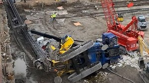 Report faults operator of drill rig that landed on car in Salt Lake City