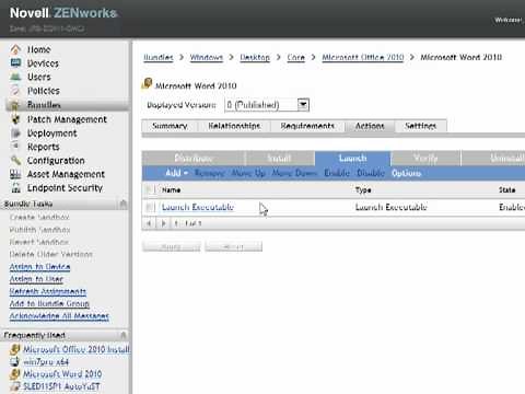 Deploying Windows Software with Novell ZENworks 11