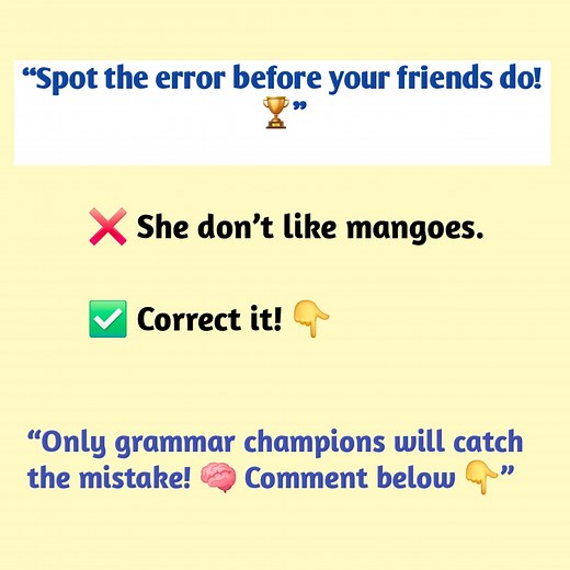 🧠 Test Your Grammar Skills! | Daily English Quiz #GrammarQuiz #EnglishLearning #DailyQuiz #ImproveYourEnglish #GrammarChallenge #LanguageFun #LearnWithMe #EnglishPractice #followersreelsfypシ゚viralシfypシ゚viralシ #viralphotochallenge #improveyourenglish | Bright Mind