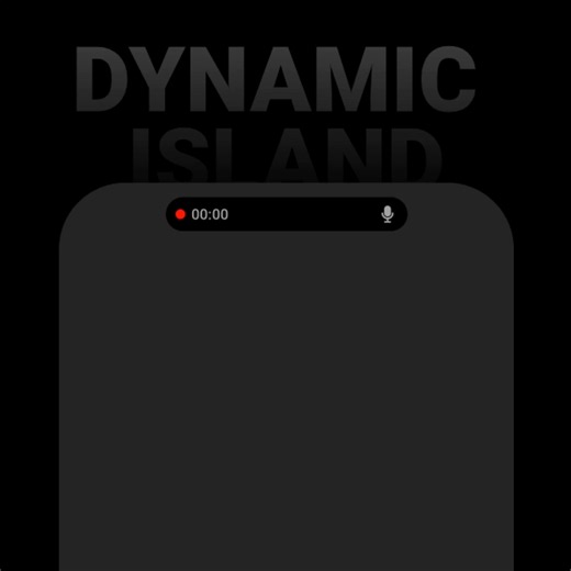 Dynamic Island - Recording Interface Animation