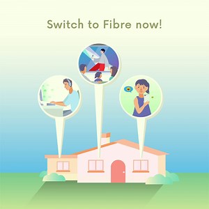 Say GOODBYE to cable, and HELLO to our seamless, ultra-fast Fibre network 👾 Enjoy exclusive perks when you switch to StarHub on Fibre. Visit any StarHub store by 30 Apr to find out what offers await you. Find the store nearest to you: bit.ly/2ULPaiy | StarHub