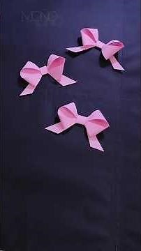 How to make an easy paper bow | step-by-step paper bow #shorts