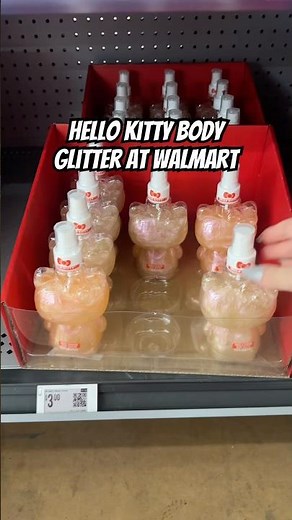 Holiday Gift Find At Walmart! Hello Kitty Body glitter $3.00 #shopwithme #hellokitty #shorts