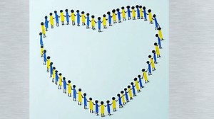 10K views · 151 reactions | Human chain drawing | Creative drawing ideas | Satisfying Creative drawing | Priyanka creative guru | Facebook