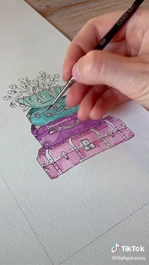 Personalized Watercolor Leaving Card | Creative Art and Design Ideas
