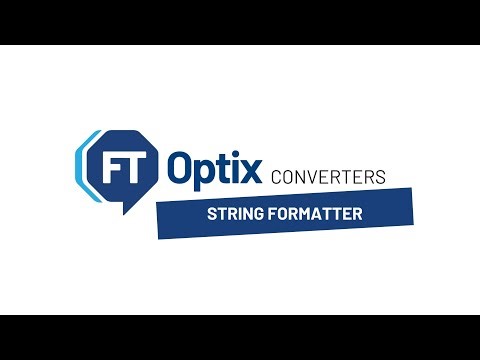 FactoryTalk Optix Advanced dynamic links - Converters: String Formatter