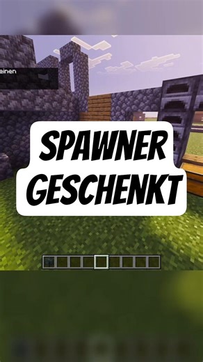 Ein Spieler auf meinem Minecraft Citybuild Server tat mir leid und kriegt deshalb Spawner geschenkt