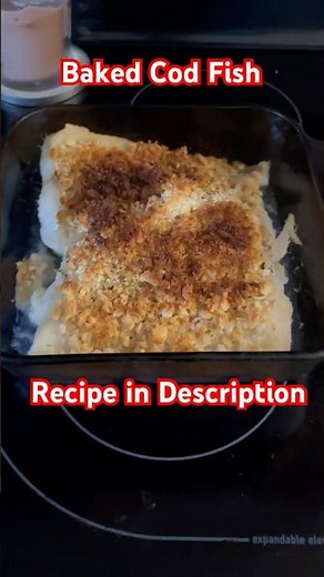 Fresh Baked Atlantic Cod Fish with Breadcrumbs - New England Style Cooking - Recipe in Description