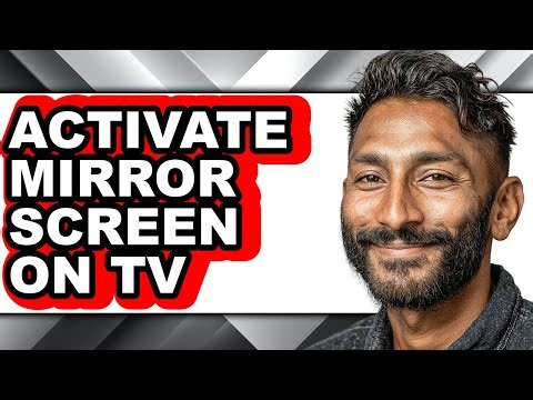 How to Activate Mirror Screen on Tv (only Way)