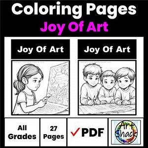 Joy of Art Coloring Pages/Digital Resource/Elementary School Activities