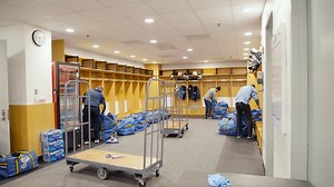 Behind the scenes locker set-up